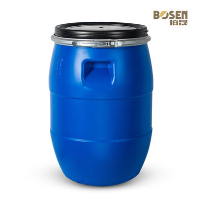Seau chimique en plastique durable de rond du baril 60L avec l'anneau de fer