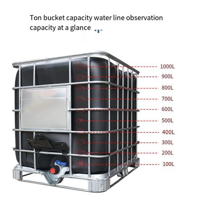 IBC récipients d'entreposage chimiques de liquide de HDPE d'emballages de stockage de 1000 litres