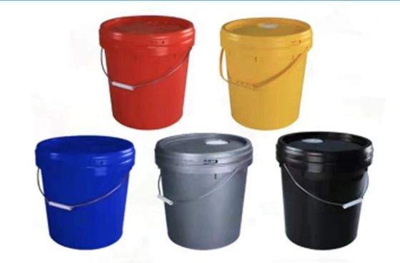 Profondément seau en plastique vide 20L multicolore antirouille de peinture de 1.4mm
