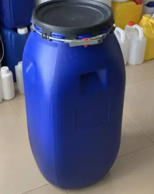 HDPE baril en plastique à couvercle serti bleu de tambour en plastique de 60 litres inodore