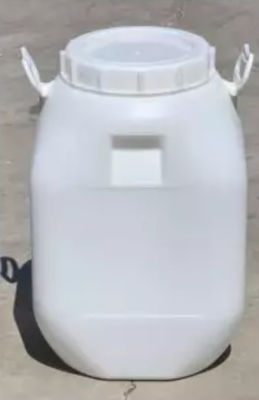 Réservoir à couvercle serti en plastique du soufflage de corps creux de récipient en plastique de HDPE de cylindre 60L