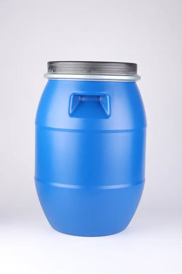 Tambour en plastique 30L de HDPE bleu rond de bidon à pétrole avec des biens de couverture