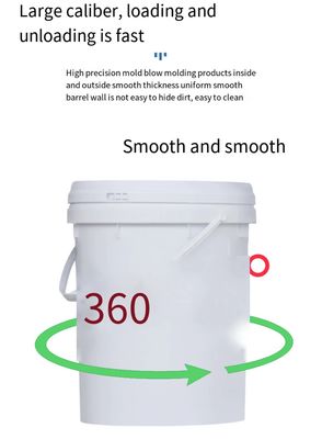 Les seaux 1L/2L/5L/10L en plastique de peinture ont adapté les seaux aux besoins du client en plastique