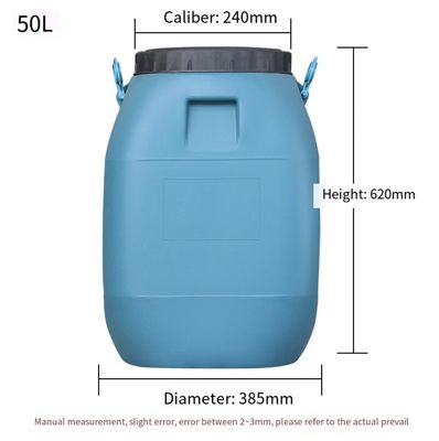 HDPE tambour en plastique de 50 litres réutilisable pour l'industrie chimique ISO9001