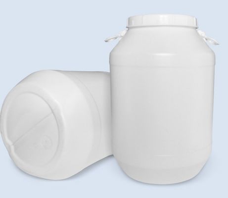 50L tambour enzyme blanche HDPE revêtement chimique tambour en plastique