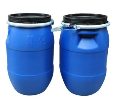Cylindre à couvercle serti bleu de tambour de HDPE ODM en plastique de baril de 50 litres