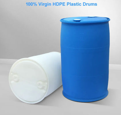dessus fermé multifonctionnel réutilisable bleu du baril 200L chimique en plastique