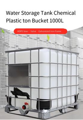 Tambour en plastique d'IBC de HDPE carré chimique de cuve de stockage 1000 litres