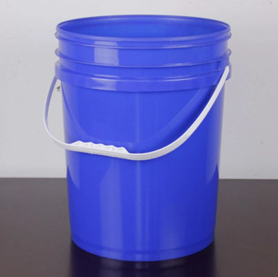 Seau en plastique de la peinture 20L de seau de stockage durable de HDPE avec la poignée de couvercle