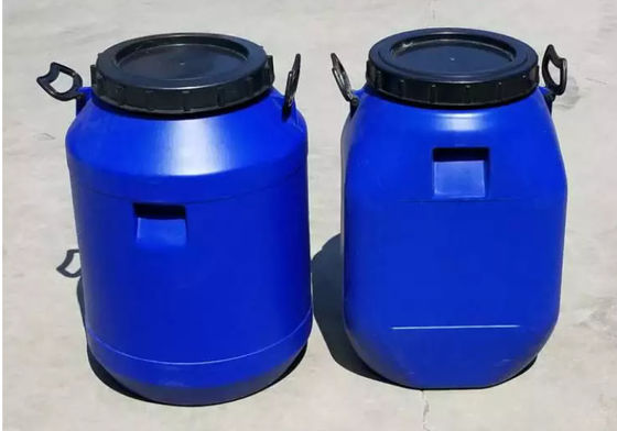 barils en plastique bleus de tambour de stockage de la nourriture 60L avec le couvercle et la poignée de fil