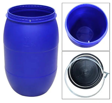 Barillet à couvercle serti en plastique bleu 394*880mm de baril de tambour de stockage de nourriture de HDPE