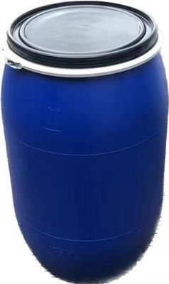 Baril en plastique bleu de 200L avec poignée et boucle en acier pour le stockage de produits chimiques