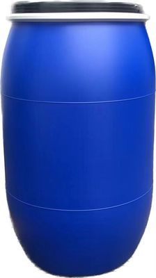 Baril en plastique bleu de 200L avec poignée et boucle en acier pour le stockage de produits chimiques
