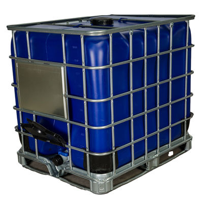 Liquide moyen facile à manipuler conteneur en vrac 1000 L IBC réservoir de stockage chimique réservoir de stockage d'eau en plastique bleu