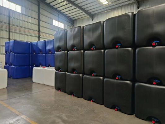 1000 litres IBC en acier galvanisé Cage extérieure et conteneur intérieur noir pour l'industrie chimique