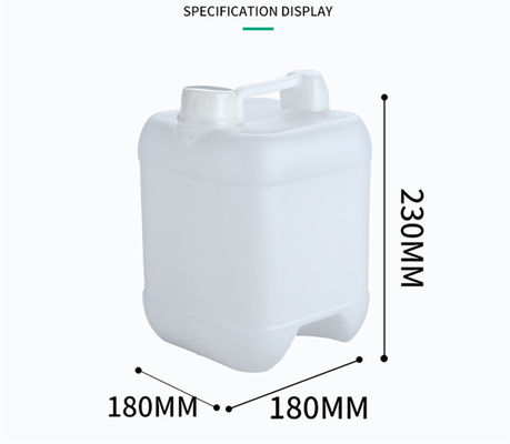 Baril en plastique de 5 litres emballage à la main baril en plastique carré épaissie baril en plastique de qualité alimentaire baril d'émulsion d'essence baril